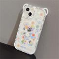 HOCE Cute Flower Bear Ear Crossbody Phone Cases For iPhone 17 16 15 13 12 11 14 Pro XS Max X 7 8 14 15 16 Plus 17 Air Case Lanyard Strap Shockproof Soft Cover. 