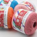 1PC=50g DIY 100% Lace Cotton Yarn Thin Yarn Crochet 1.0mm Crochet Hooks For Hand Knitting Soft Baby Blanket Cloth 05#. 