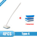 Cleaning Shower Floor Tiles|long-handle Tile & Glass Cleaning Brush With Replaceable Sponge Head. 