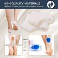 3 Pairs Heel Cups, Plantar Fasciitis Inserts Pads, Gel Heel Cushion, Silicone Heel Protectors, Great for Plantar Fasciitis, Achilles Tendinitis & Heel Sore, for Women & Men. 