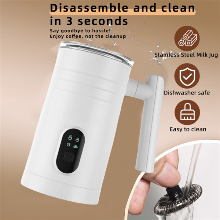 400W Electric Milk Frother Smart Touch Control Milk Warmer Temperature