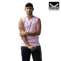 Moose Men’s Tank Top - Purple Plumeria. 