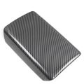 Carbon Fiber Car Interior Center Armrest Box Console Box Storage Box Trim Cover for Tesla Model 3 Y-(2). 
