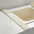 Kitchen Sink Splash Guard Sponge Adjustable Dish Drying Mat Bathroom Sink Water Catcher Absorbent Mat Countertop Protector. 