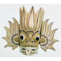 Sri Lankan Wooden Mask 6"Traditional Devil Home Decor Hanging Mask Size 6 inch (Ginidal Raksha). 