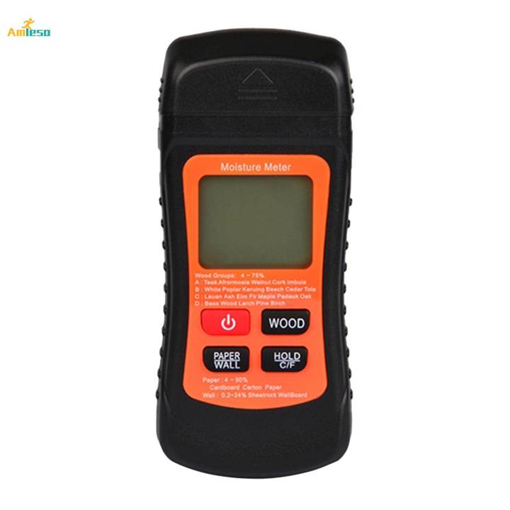 Handheld Wood Moisture Meter Sensor 4 Modes for Walls Firewood ...