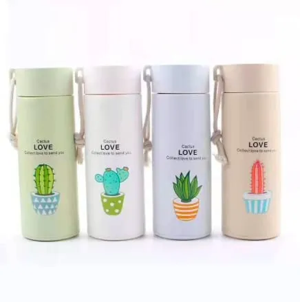 Cactus%20Motif%20Drinking%20Bottle,%20450ml%20Glass%20Material%20-%20Unique%20cactus%20bottle%20-%20Image%202