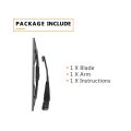 2 Set Car Accessories: 1 Set Rear Windshield Wiper Arm Set & 1 Set Rear Window Wiper Blade Windshield Wipers Arm. 