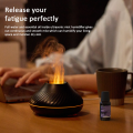 Tinzzi USB Simulation Flame Essential Oil Diffuser 130ML Air Humidifier with Atmosphere Flame Lamp 7 Colors Changing Night Light. 