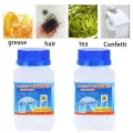 Block powder  Dreain cleaning powder Plumbing Cleaning Powering Agent Carefully Selected Pipe Cleaner Dissolves and Deodorizes Oil Stain from Toilet and Kitchen Drain  Drain cleaner remove clogged drainage in sink drain - sink pipe cleaner. 