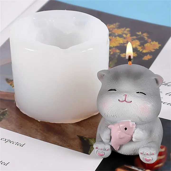 Crafts%20Epoxy%20Resin%20For%20DIY%20Liquid%20Mould%20Home%20Decor%20Handmade%20Clay%20Supplies%20Silicone%20Mold%20Cat%203D%20Shape%20Cute%20-%20Image%205