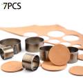 7 Pieces Leather Cutting Dies Shapes Hole Hollow Punch Cutter Set Hole Punch Die Round. 