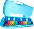 Glockenspiel with Hard Case & Beaters 27 notes DB-27K Made in Korea ISO-9001 – Xylophone métallique chromatique – Cartes de musique faciles avec 23 chansons percussion. 