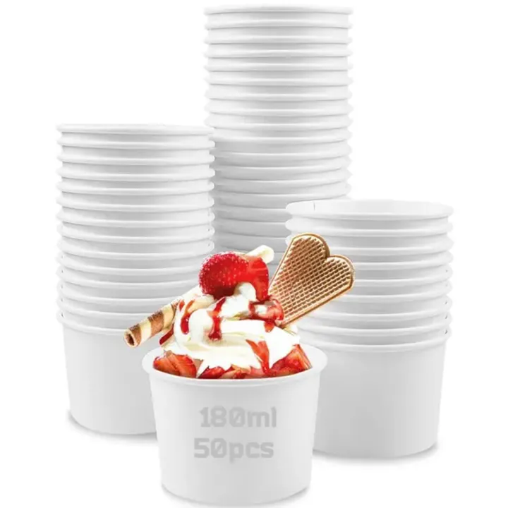 50pcs%20180ml%20Disposable%20Plastic%20Cup%20&%20Bowl%20With%20Lid%20For%20Storage%20Sauce,%20Jelly,%20Yogurt,%20Mousse,%20Soup%20And%20Ice%20Cream%20-%20Image%202
