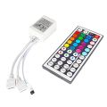 2X LED Strip RGB Control Box with Remote 44Keys RGB Control Box 44Key. 