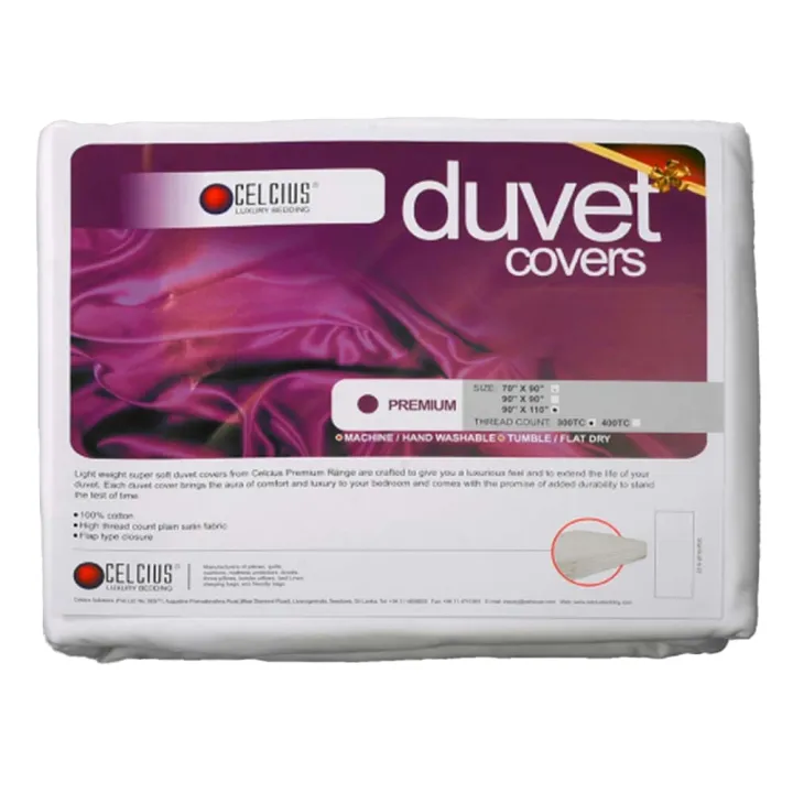 Celcius Duvet Cover (Premium)- White -70x90