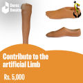 Donate  for the artificial Limb. 
