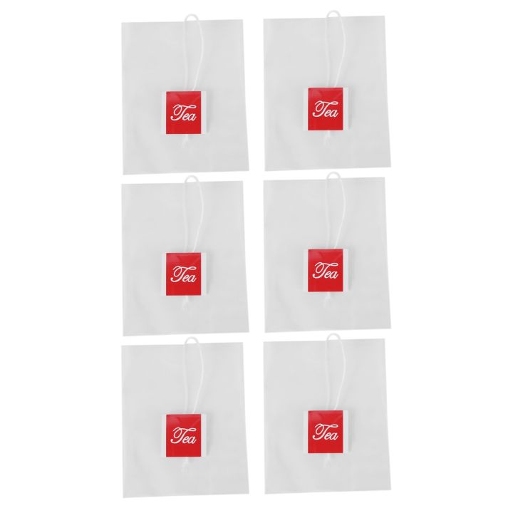 3000Pcs 5.5 X 7Cm Pyramid Tea Bag Filter Nylon Tea Bag Single String Label Transparent Empty Tea Bag