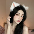 Cute Cat Fox Fur Ear Hair Hoops Night Hairband Headbands Hair Cat Ear Hair Band. 