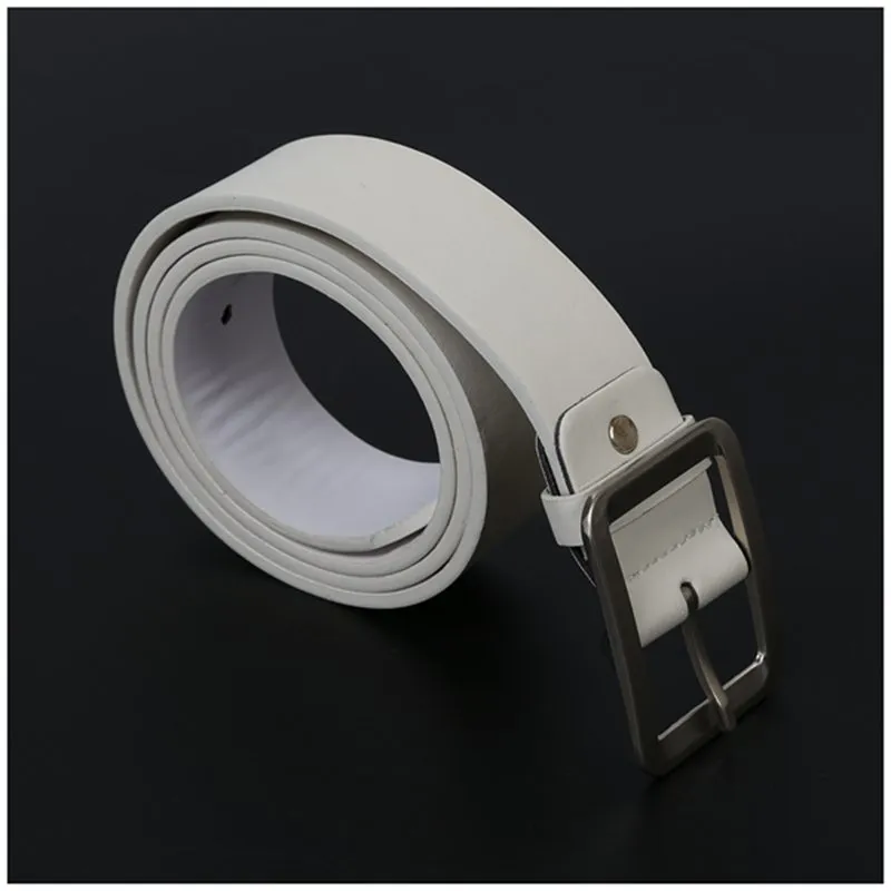 Men's Casual Waistband Belt Faux Leather Belt Buckle Waist Strap