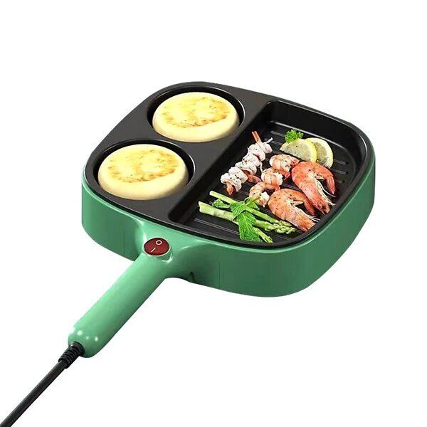 3 in 1 Multi-Functional Non-Stick Smokeless Electric Frying Pan