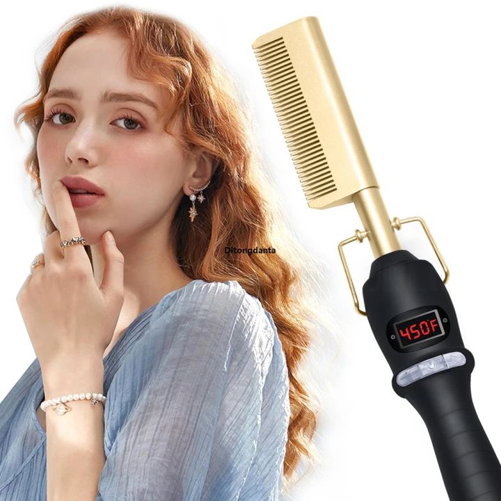 Comb heated power generation straight comb copper straight hair dry and ...