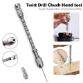 Mini Spiral Hand Drill Full Metal Hand Twist Drill Manual Punching Tool. 