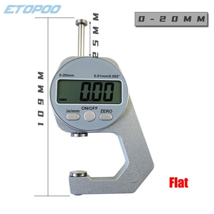 Digital Gauge Tools Electronic Thickness Meter Measure Of Paper Cloth Metal Micrometer 0.01mm