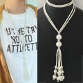 【Factory prices】N0528 Pearl Long Woolen Chain Personality Clothes Pendant Accessories Accessories for Women. 