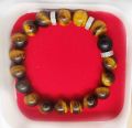 Tiger Eye Stone Bracelet Natural Breads 8. 