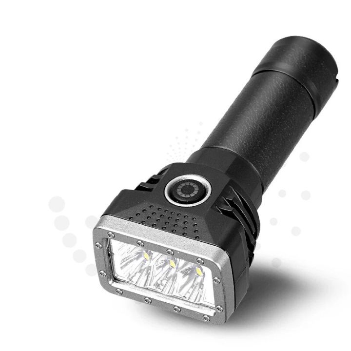 Fixed Led Flashlight ABS Power Torch Micro Charging Led Telescopic Fixed Focus Waterproof ...