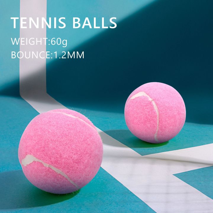 6Pc%20Pack%20Pink%20Tennis%20Balls%20Wear-Resistant%20Elastic%20Training%20Balls%2066mm%20-%20Image%202
