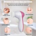 5 in 1 facial massager Cleansing Face Brush Facial Skin Cleanser Machine Dynamic Face deep clean Massager Cleansing Instrument. 