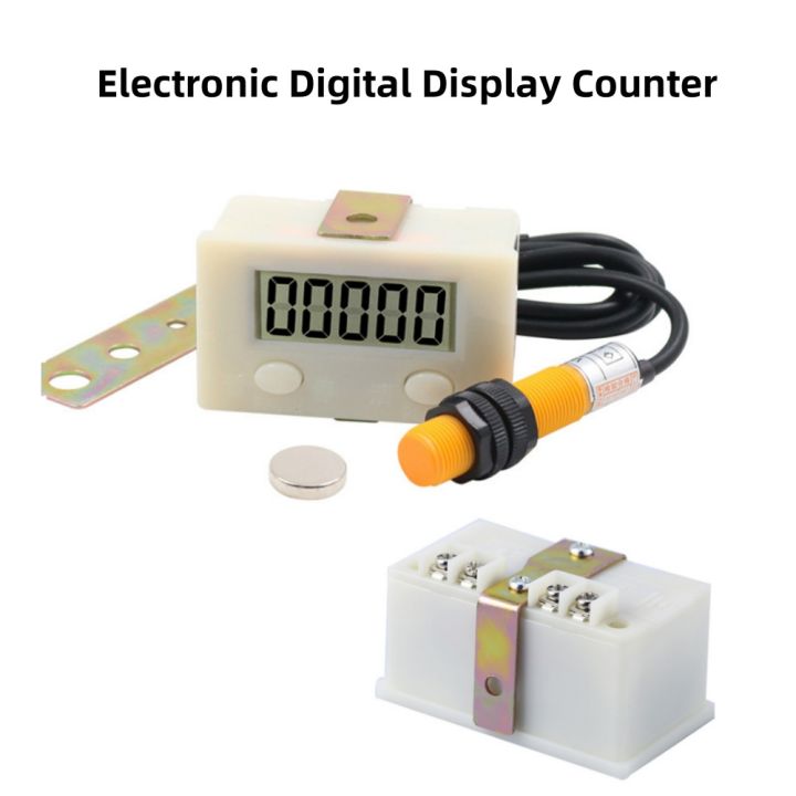 1PC Electronic Digital Display Counter Industrial Magnetic Sensor Switch Punch Counter Automatic Induction Counter Meter