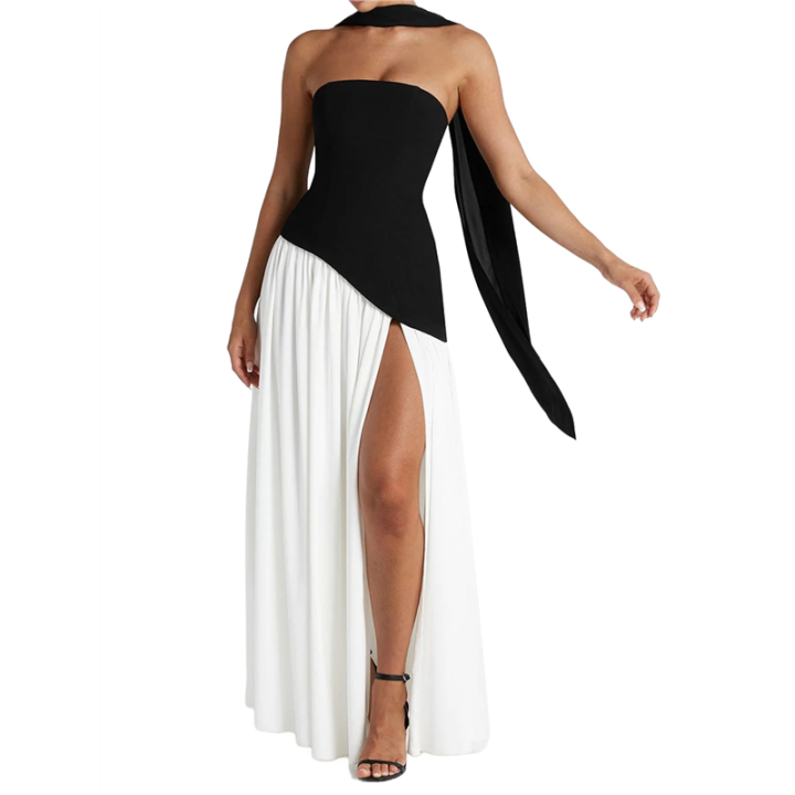 elegant church dresses for young ladies Sleek Breeze Tube Dress – NGK Fashion main image 0
