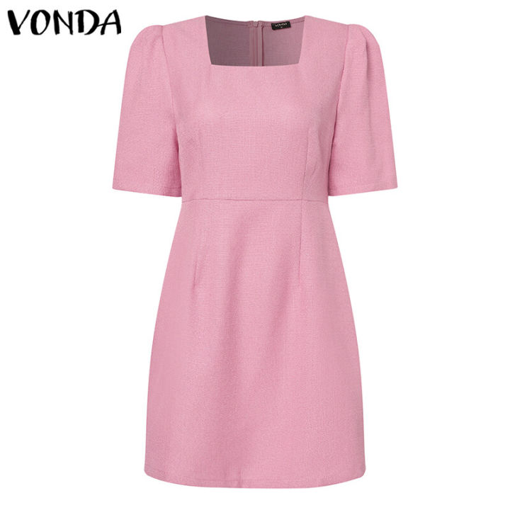 %E3%80%90Miga%20Plaza%E3%80%91%20Womens%20Elegant%20Mini%20Dress%20Puff%20Short%20Sleeve%20Square%20Collar%20Party%20Casual%20Pencil%20Dresses%20Plus%20Size%20(Korean%20Floral)%20-%20Image%206