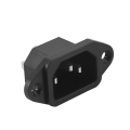 IEC 320 C14 Male Plug 3 Pins PCB Panel Inlet Socket Connector. 