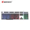 Jertech K358 Keyboard Desktop Optical RGB LED Rainbow Backlit Keyboard Wired Gaming Keyboard for Computer. 