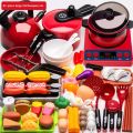 Meettoy 61PCs baby kitchen set toy plastic kids cooking toys with pots pans utensils cookware play house toys for boys girls 2-6 years old. 