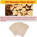 15 Pack Unfinished Wood Sheets,Balsa Wood Thin Wood Board for House Aircraft Ship Boat Arts and Crafts,DIY Ornaments. 