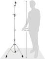 Cymbal Boom Stand Heavy black - Lightweight, Double -Braced Sturdy and Heavy Weight Boom Stand Drum and percussion Boom With Adjustable Height Mars series Ribbed cymbal arm Tooth-segment tilting mechanism Twice extendable boom cymbal stand. 
