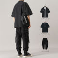 Three-Piece Men's Clothing Summer Suit Korean Fashion Junior High School Boys Clothes All-Matching and Handsome Leisure Cargo Pants. 