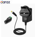 12V 1Amp Switching Power Supply Adapter,100-240V AC to 12V DC 1Amp Power, Cord for 12V Security for satellite TV HD, SD Decoders, All Kind of DTH Receivers, Dome/Bullet Camera and Many Other Common Electronic Components Wall Plug. 