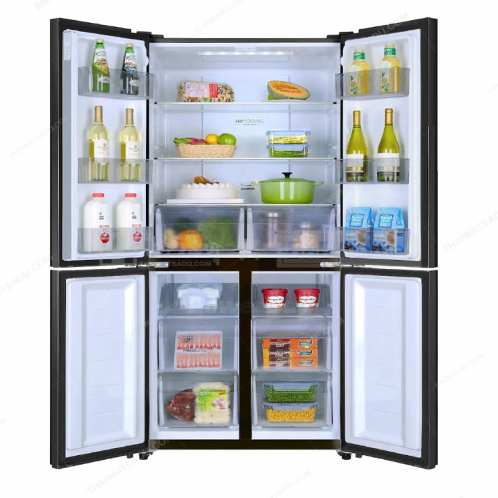 4%20Doors%20Refrigerator%20Fridge%2016.1%20Cubic%20Inverter%20(Glass%20Black)%20HRF-MD469G%20-%20Image%204