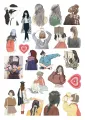 20/40pcs Aesthetic Stickers Aesthetic Girl Stickers for Laptop Scrapbook Journal Kids Girls Boys Stickers. 