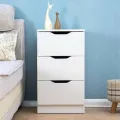 VTEC FURNITURE Modern 3 Drawer Bedside Cupboard. 