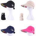 Summer Sun Hats Women Caps Wide Brim Hat Ladies Sun Visor Cap Anti Sun Protection Foldable Roll Up Floopy Hat for Beach, Travel, Outdoor. 