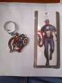 Marvel avengers captain america key chain. 