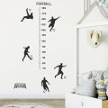 【BestGO】Wallpaper Decor Football Boy Height Measurement Wall Childrens Room Shop Glass Window Bedroom Wall Cabi Background. 
