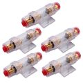 5X Car Stereo 8 Gauge AGU Support Fuse Holder and Fuse 60 Amp Audio Cable. 